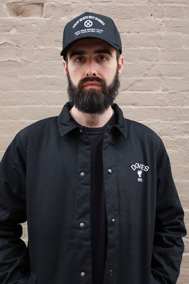 Anti-War Music Club Black Five Panel Snapback