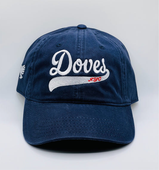 Batter Up Navy Blue Ball Cap 6-Panel Hat