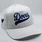Batter Up White with Blue Stitch 5-Panel Hat