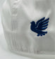 Batter Up White with Blue Stitch 5-Panel Hat