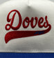 Doves Baseball Blue Bill & Red Stitch 5-Panel Snapback
