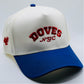 Doves College Block Blue Bill & Red Stitch 5-Panel Snapback