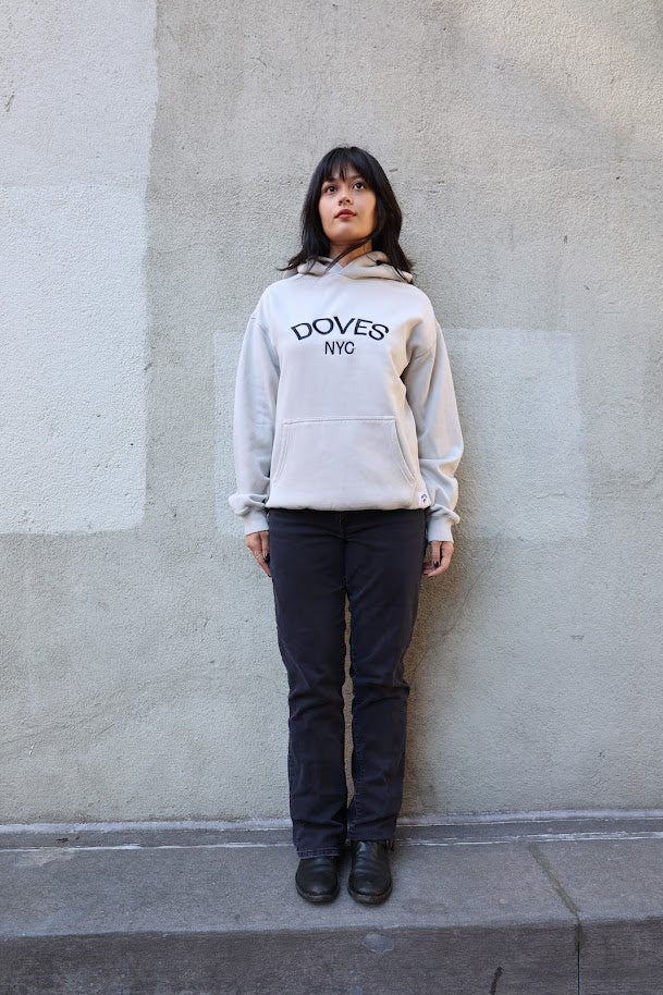 Doves NYC Relaxed Faded Bone Hoodie