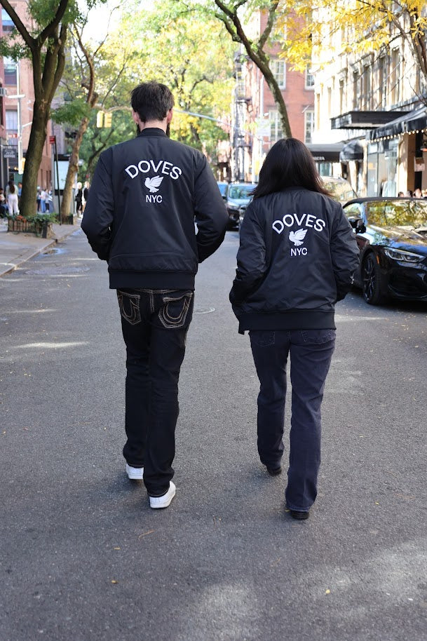 Doves NYC Anti-War Society Bomber Jacket