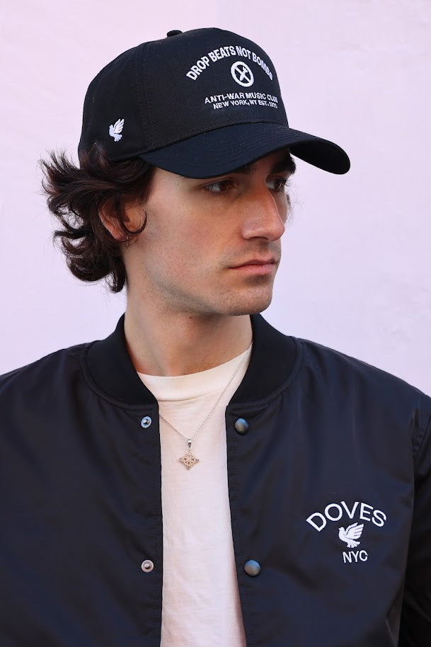 Anti-War Music Club Black Five Panel Snapback