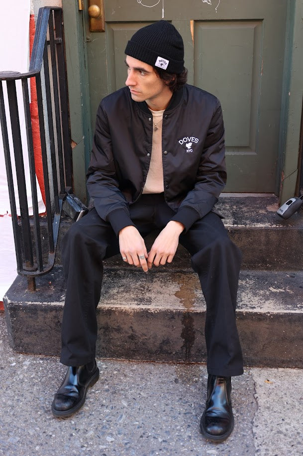 Doves NYC Black Icon Beanie